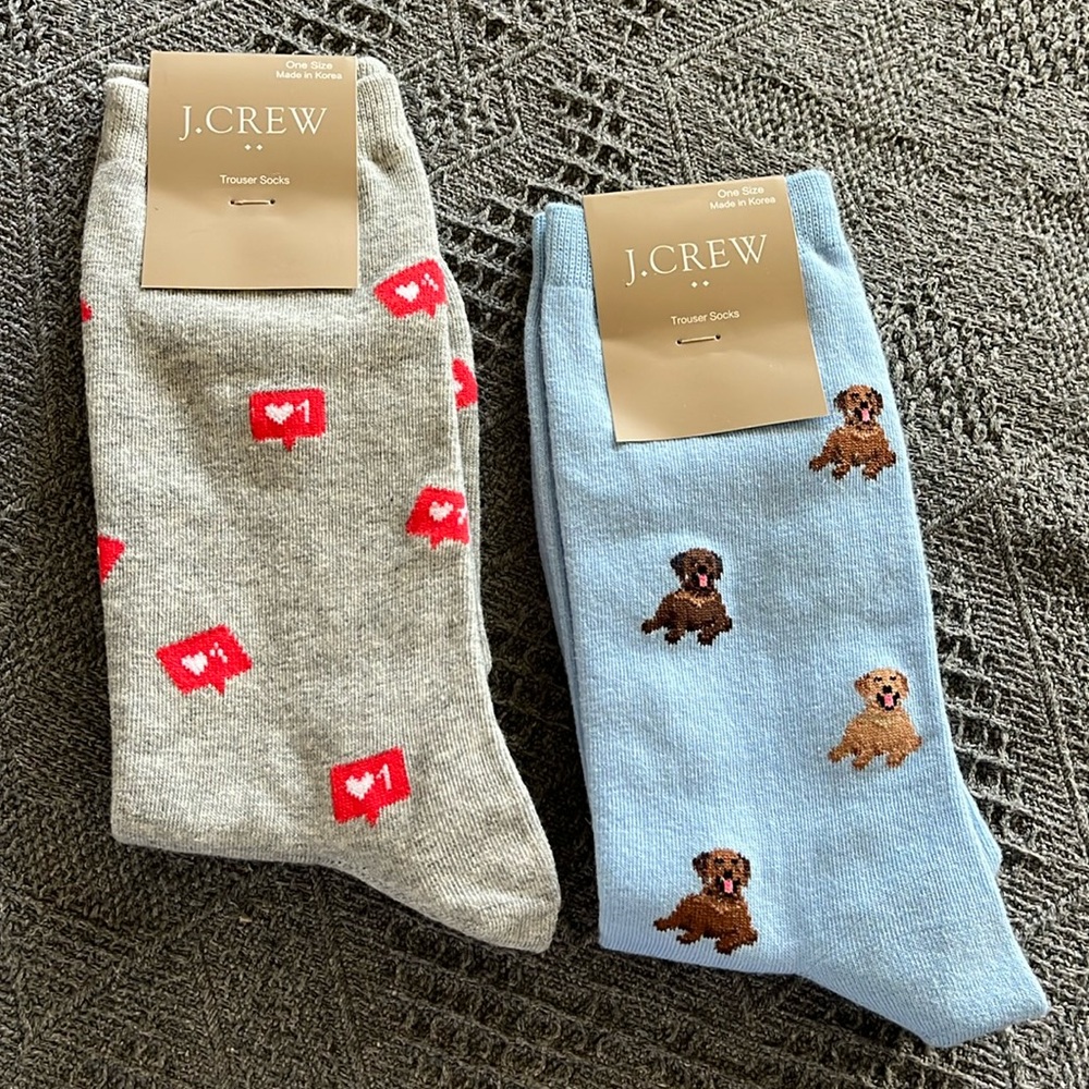 J Crew trouser socks , 2 pairs